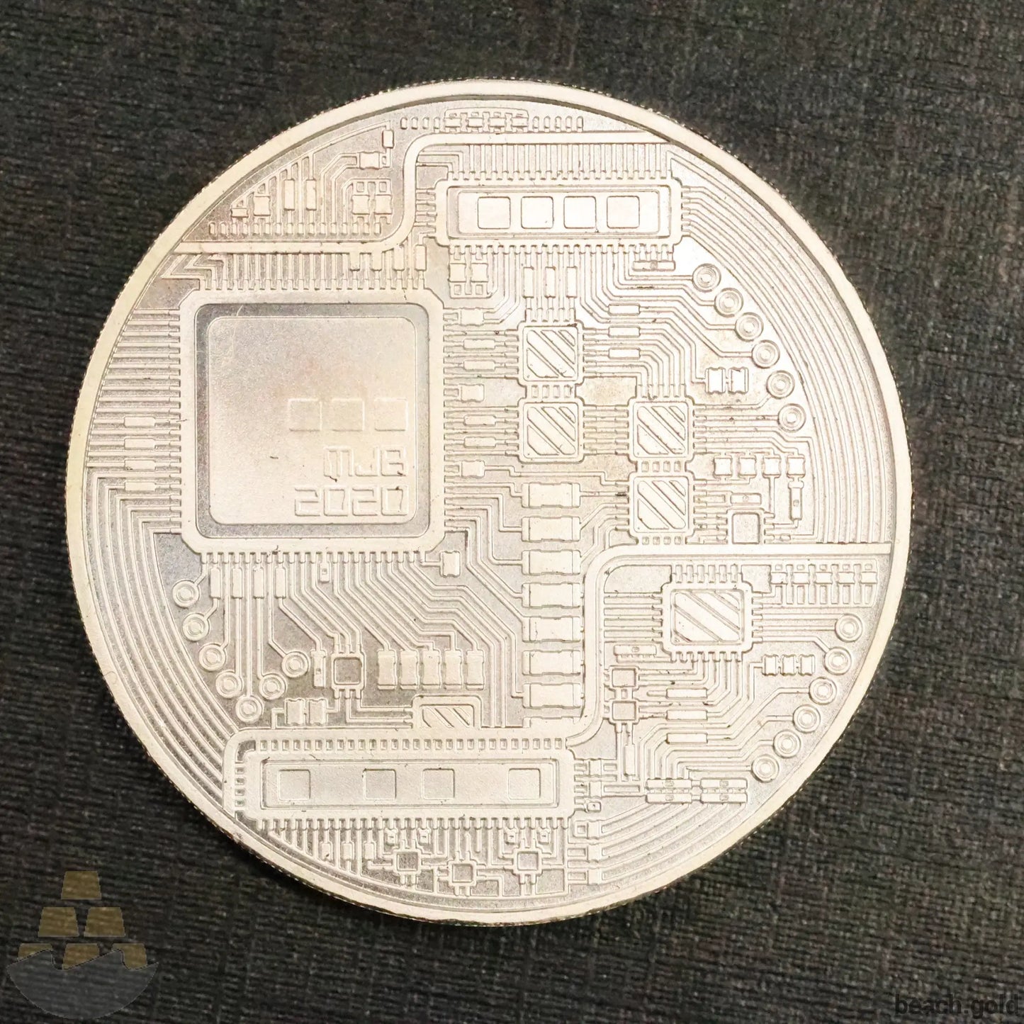 1 oz.999 Fine Silver Round - 2020 Bitcoin Commemorative Blockchain Mint Coins & Paper Money Bullion Silver Bars & Rounds