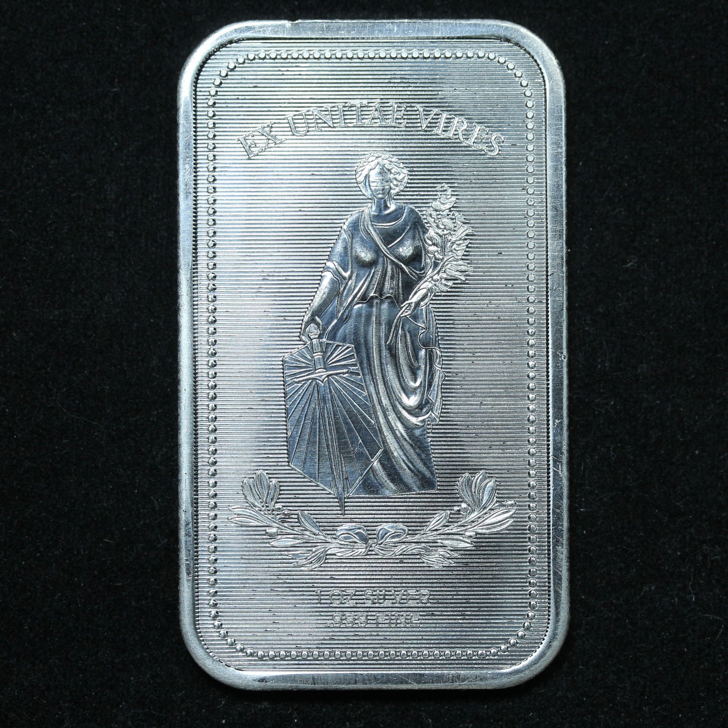 1 oz .999 Fine Silver Bar - John Wick Ex Unitae Vires