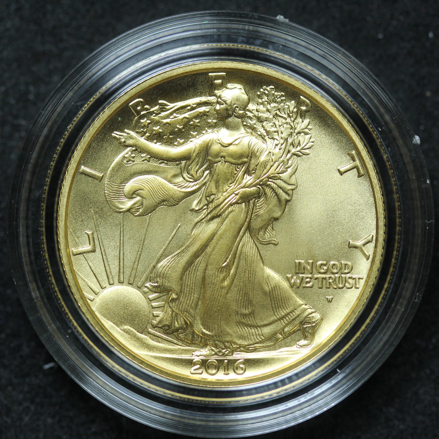 2016 W Gold Walking Liberty Centennial Commemorative 1/2 oz W/ OGP & COA