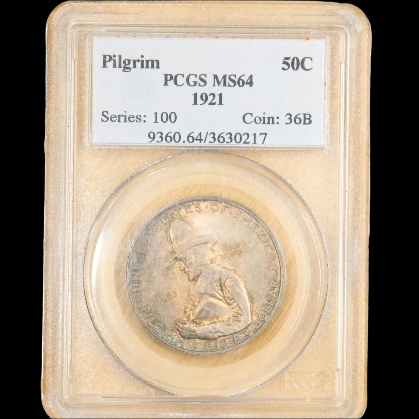 1921 Pilgrim Tercentenary Half Dollar 50c Commemorative - PCGS MS 64