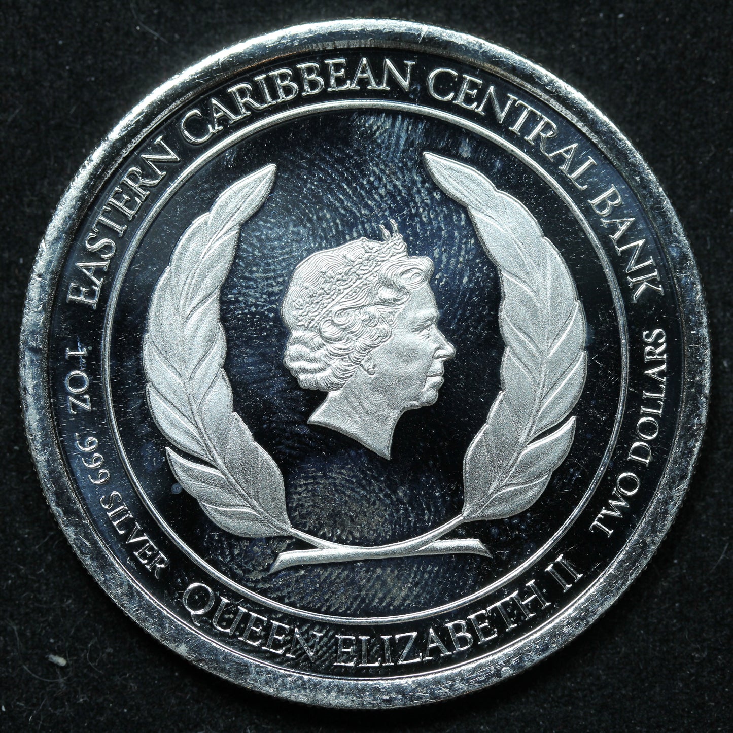2018 $2 Two Dollars Grenada Diving Paradise 1 oz .999 Fine Silver Coin w/ Capsule