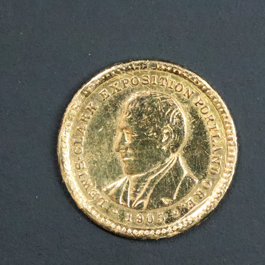 1905 Lewis & Clark Exposition Gold Dollar G1$ Commemorative