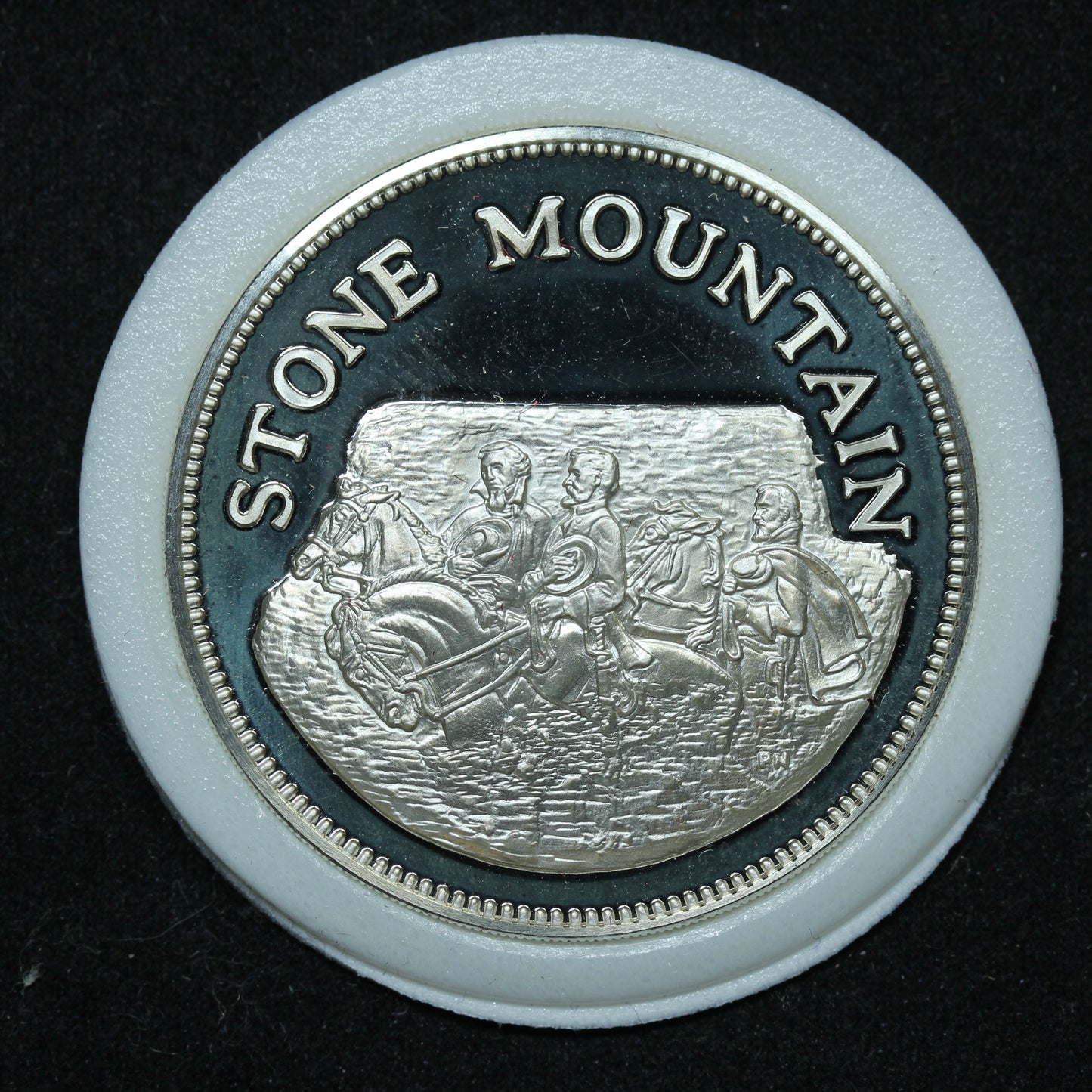 Franklin Mint Great American Landmarks Medal - Stone Mountain Sterling Proof w/ Capsule