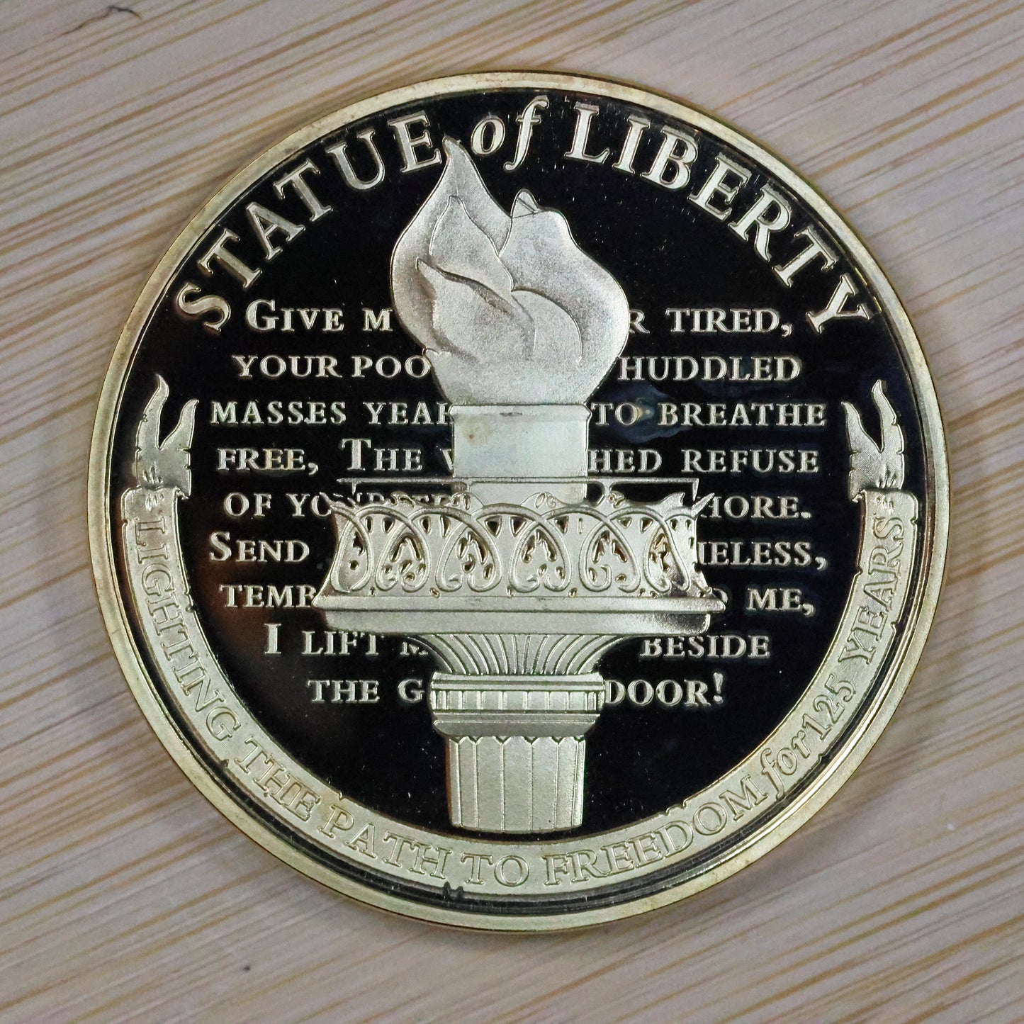 American Mint Statue of Liberty 1886 Medal 40 MM In Capsl