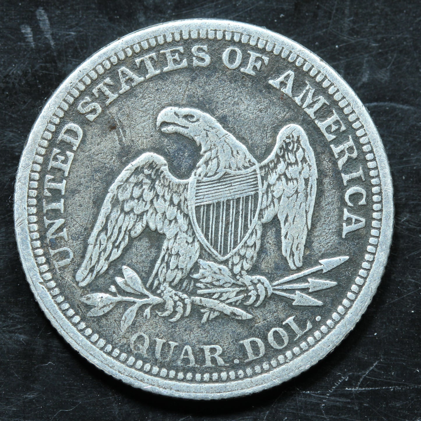 1854 Seated Liberty Silver Quarter Philadelphia
