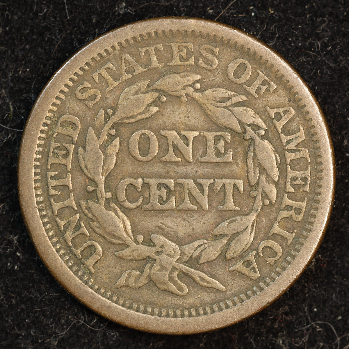 1844 Braided Hair Large Cent