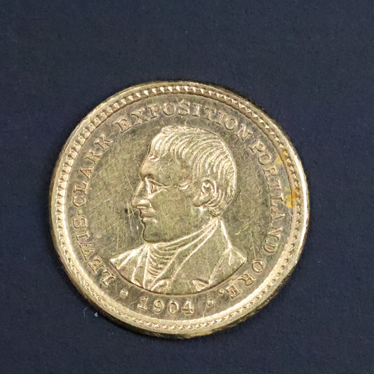 1904 Lewis & Clark Exposition Gold Dollar G1$ Commemorative