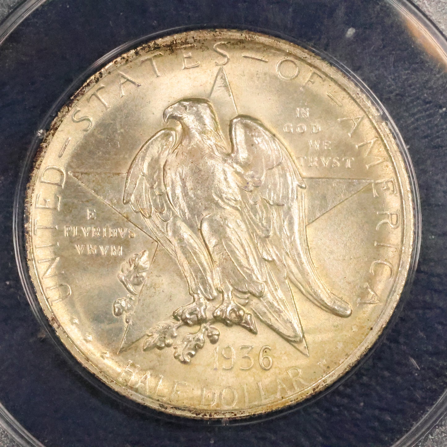 1936 Texas Half Dollar 50c Commemorative - PCGS MS 65 Rattler