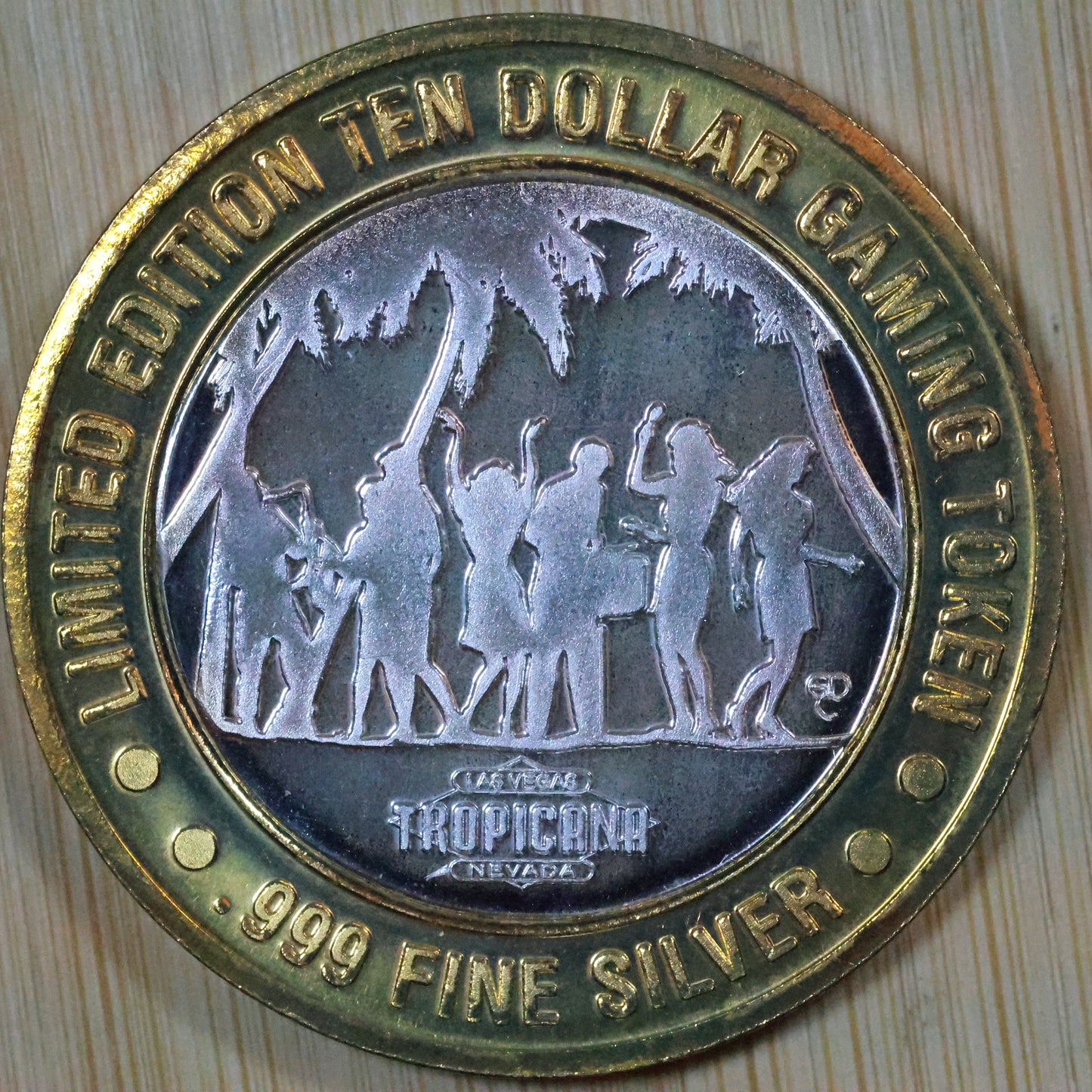 Tropicana $10 Casino Token - .999 Fine Silver - Angel Fish w/ Capsule