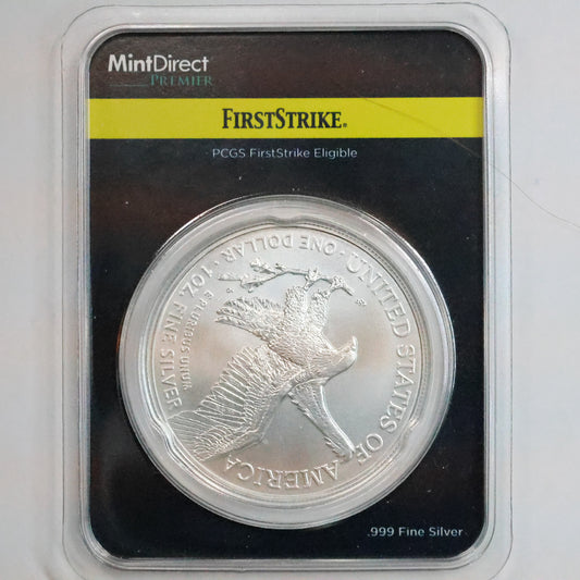 2023 American Silver Eagle $1 .999 Fine Silver Coin BU in Apmex Packaging