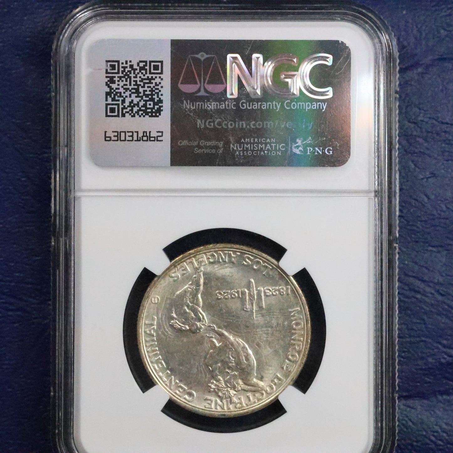1923 S Monroe Doctrine Centennial Half Dollar 50c Commemorative - NGC MS 64