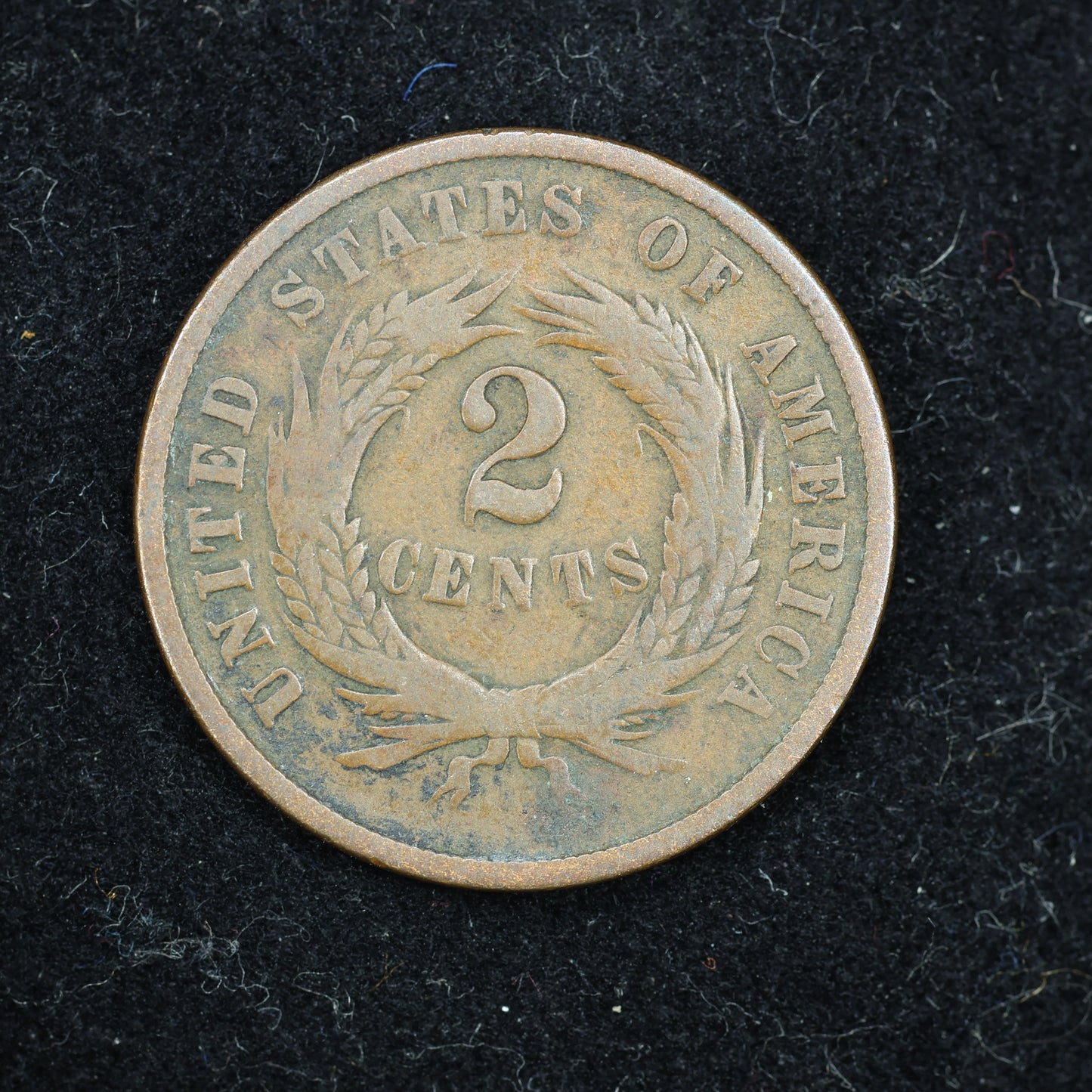 1864 2c Two Cent Piece United States