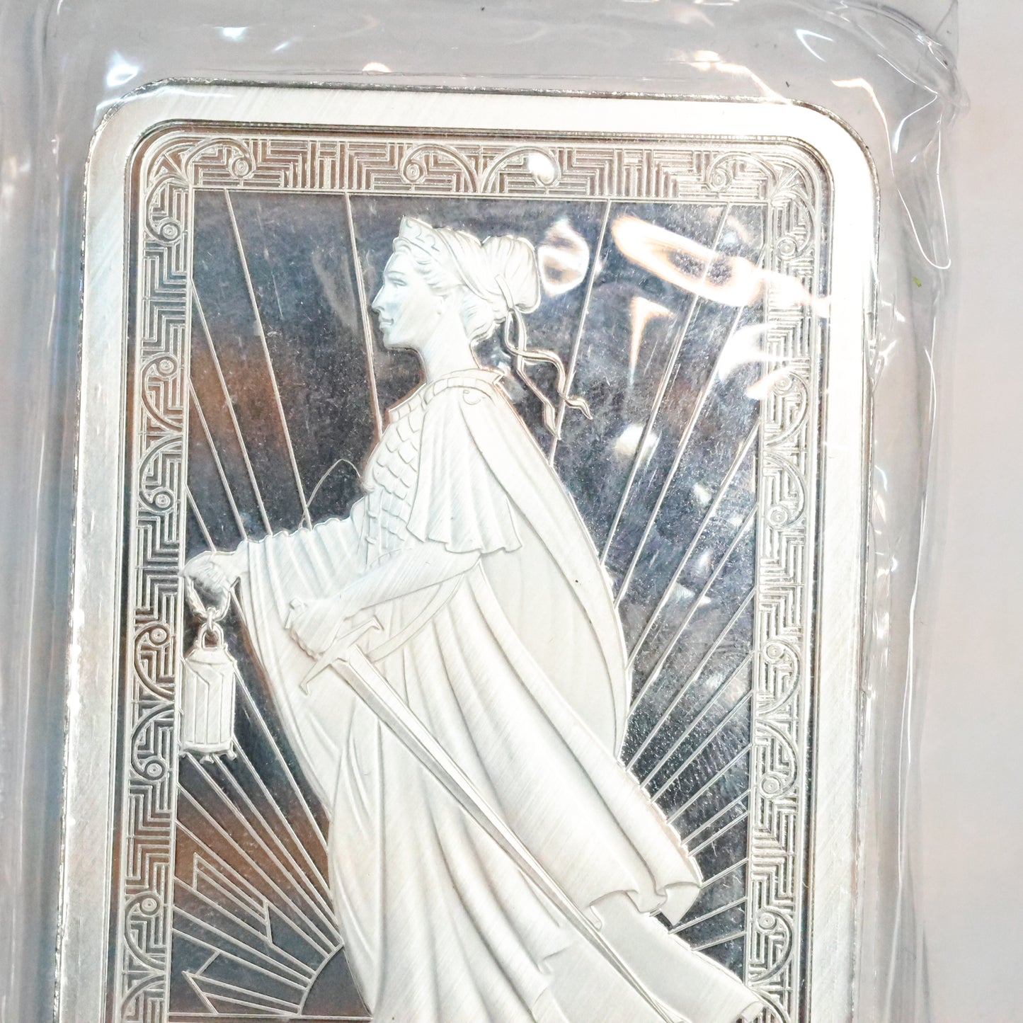 Pamp Suisse 10 Troy oz .999 Fine Silver Lady of Liberty Bar