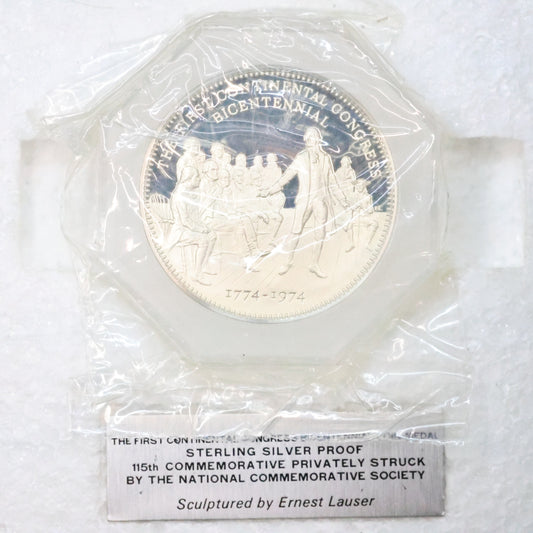 National Comm. Society - Continental Congress Bicentennial Coin-Medal Sterling Silver Proof