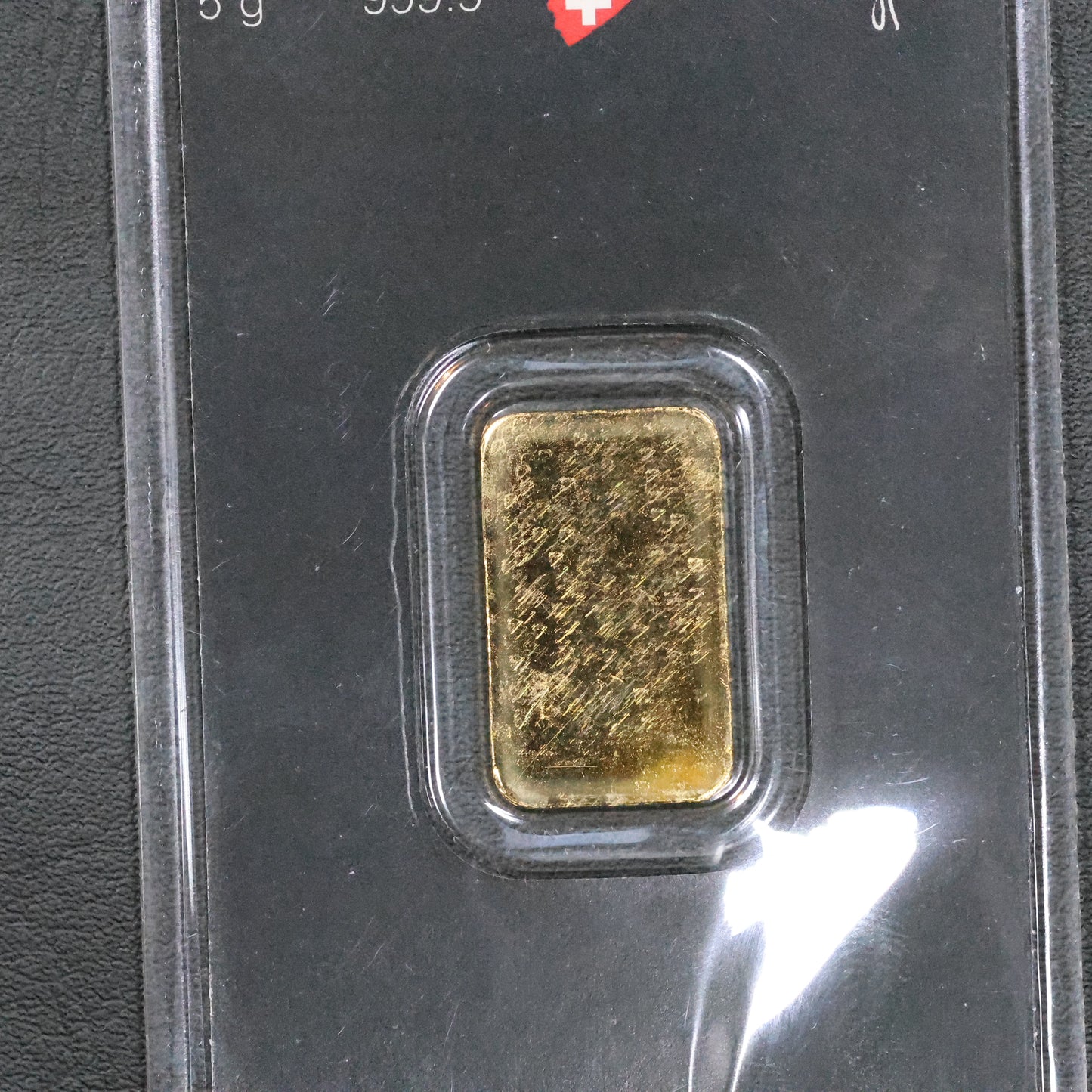 5 Gram Gold Argor-Heraeus .9999 Gold Bar Sealed in Assay