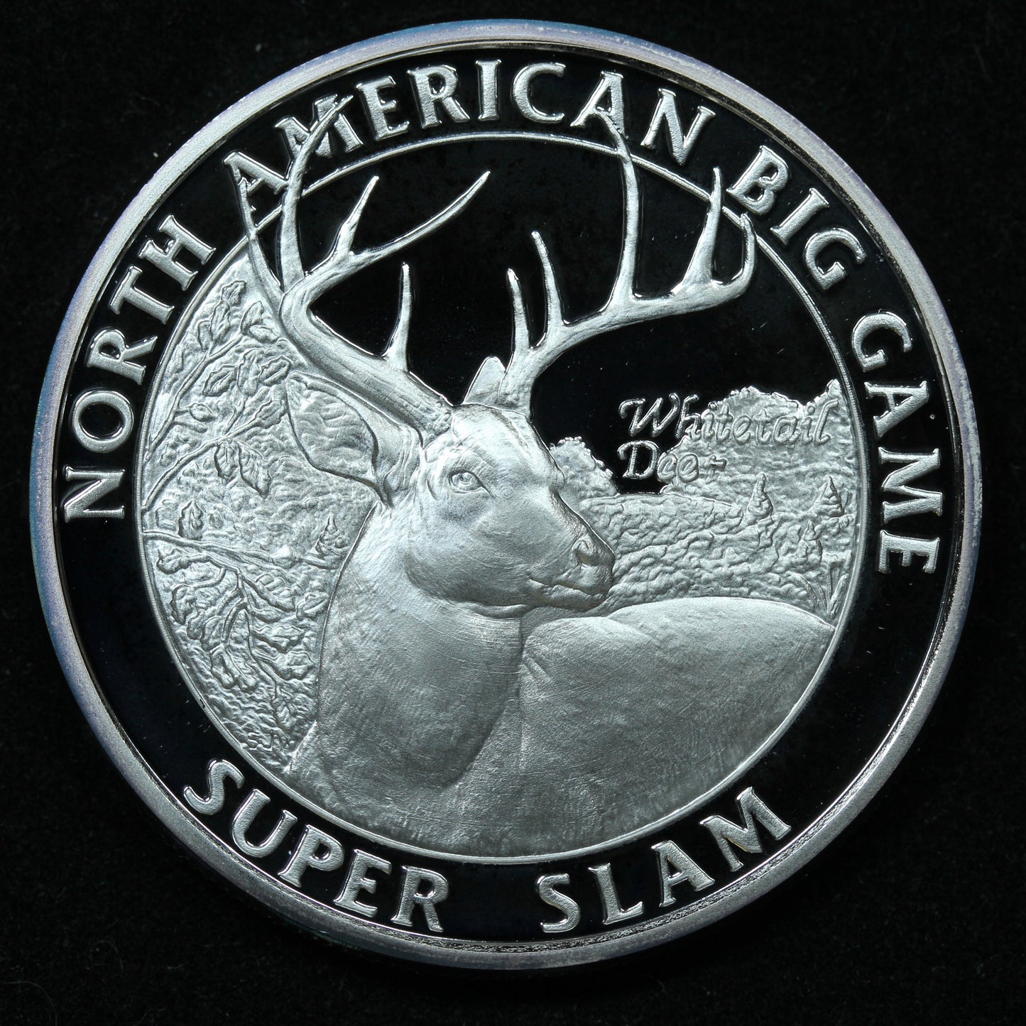 1 oz .999 Fine Silver - North American Hunting Club Super Slam - Whitetail Deer w/ Capsule