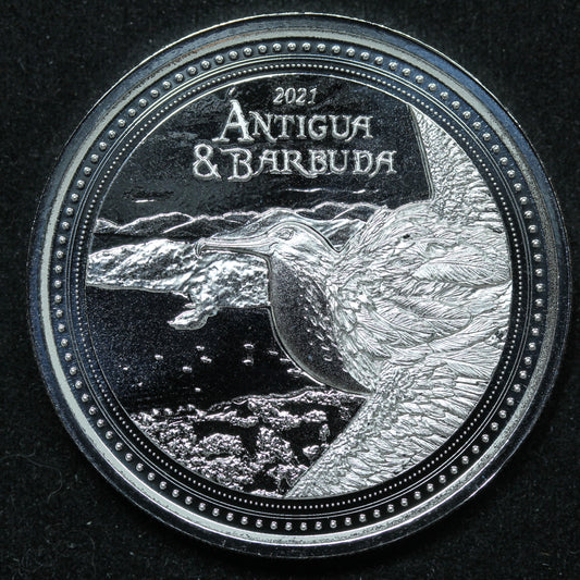 2021 1 oz .999 Fine Silver - Antigua & Barbuda: Frigate Bird w/ Capsule