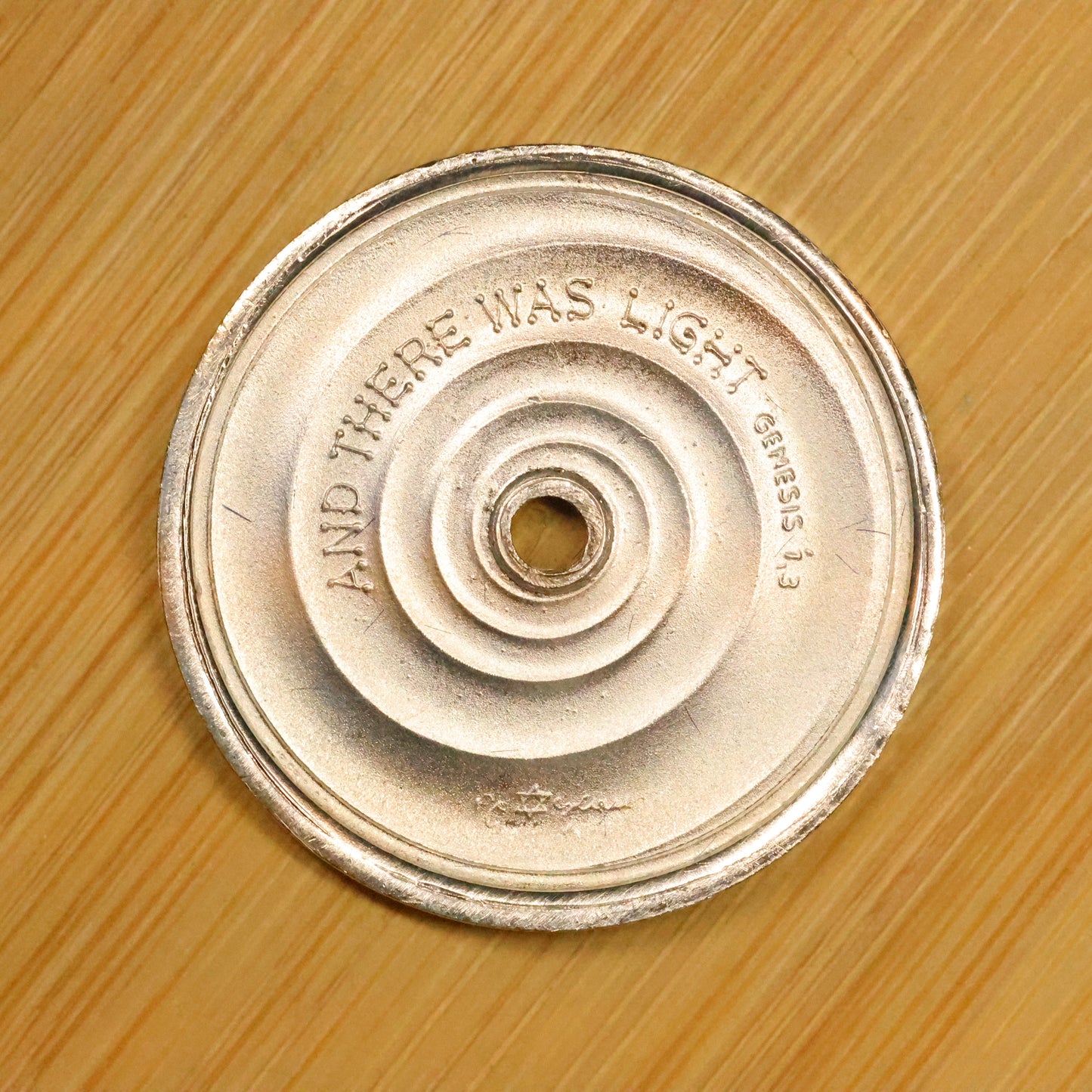 1985 Israel Silver .999 Medal - And There Was Light 10g 26mm