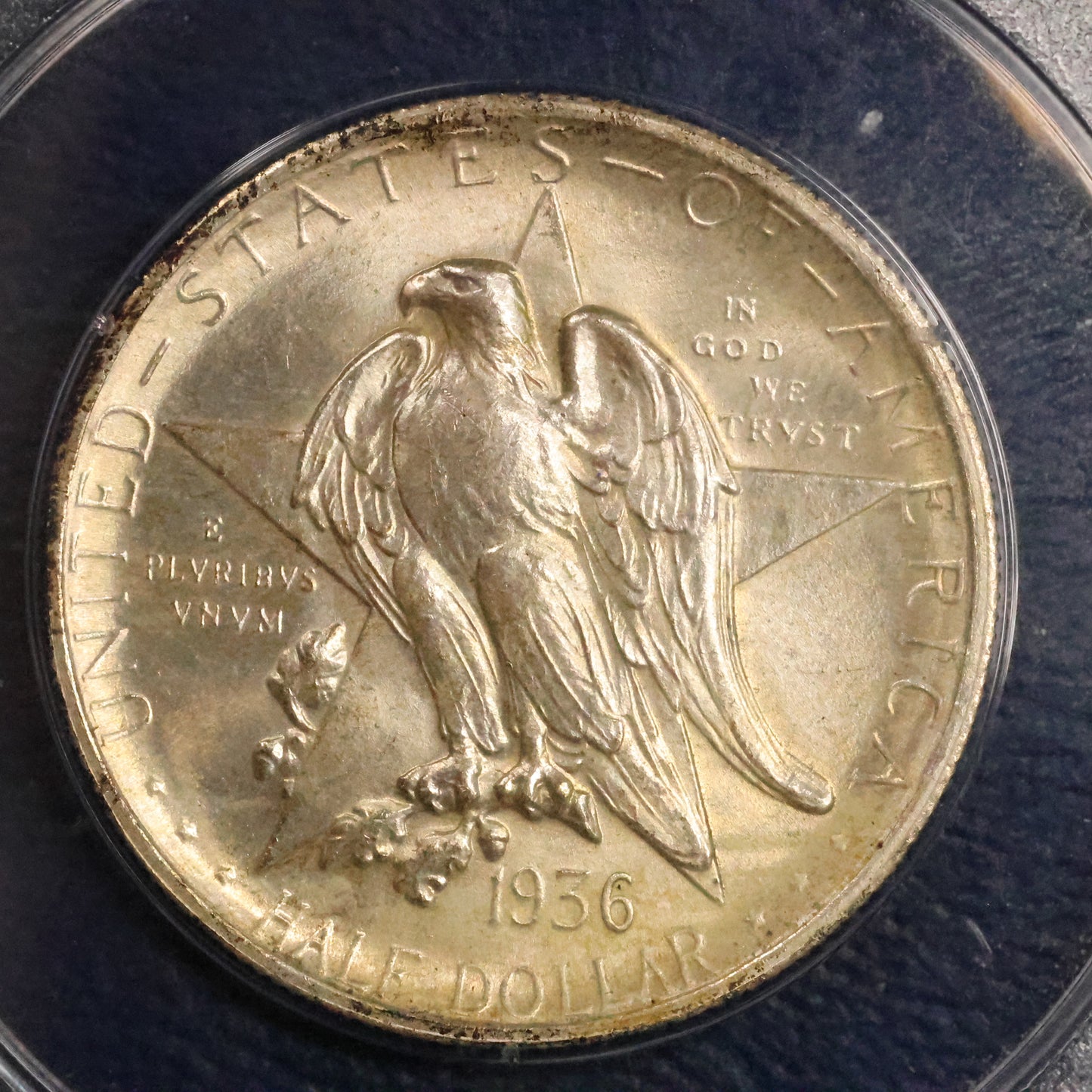 1936 Texas Half Dollar 50c Commemorative - PCGS MS 65 Rattler