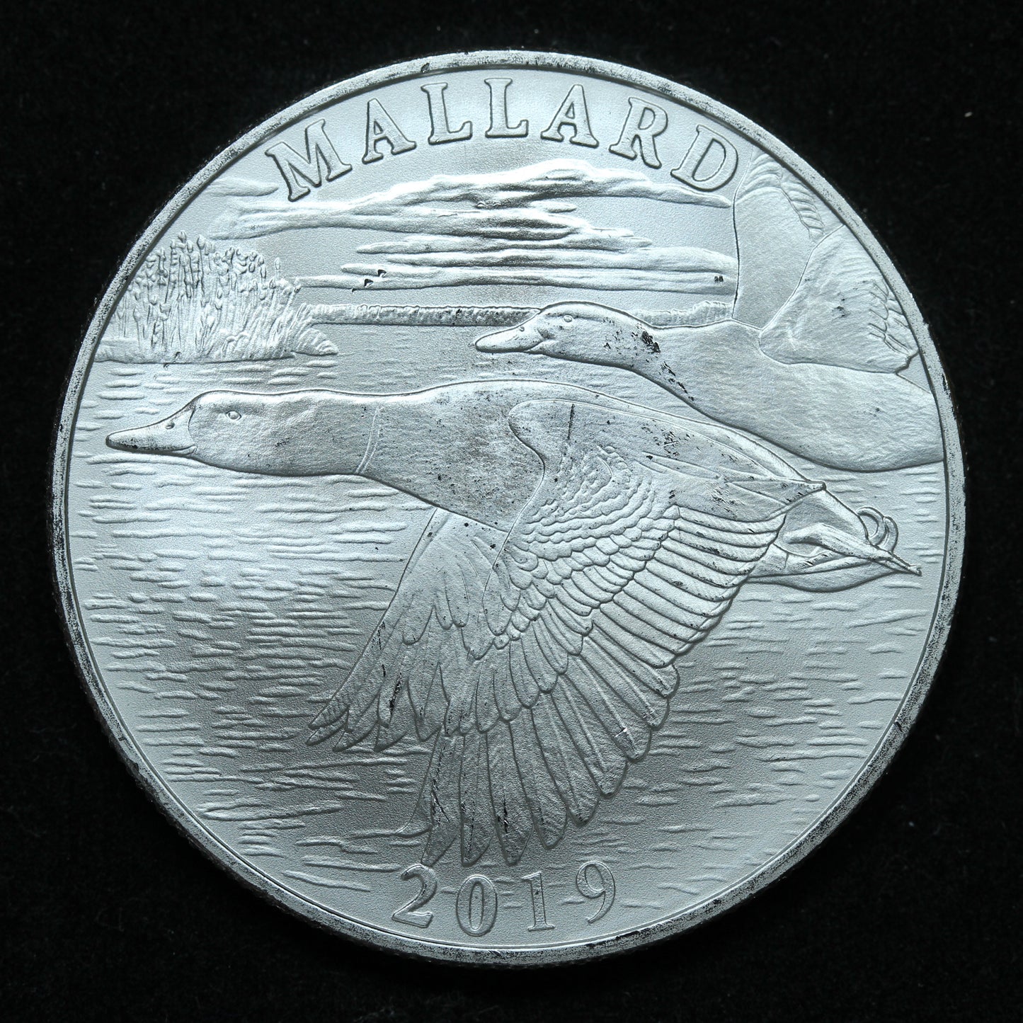 2019 1 oz Silver Round - National Rifle Association Mallard - Highland Mint