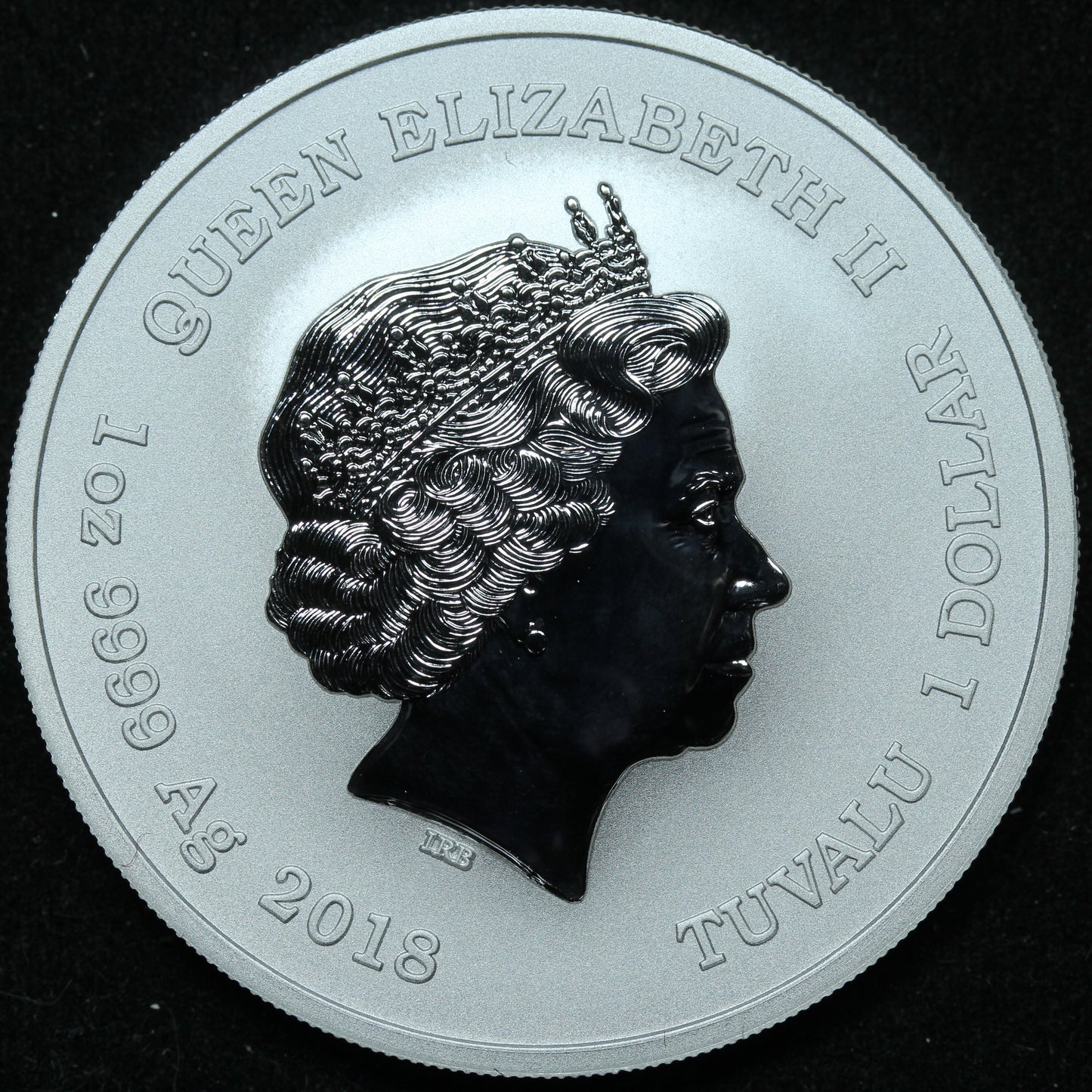 2018 Tuvalu 1 oz .999 Fine Silver - Black Panther Marvel BU w/ Capsule