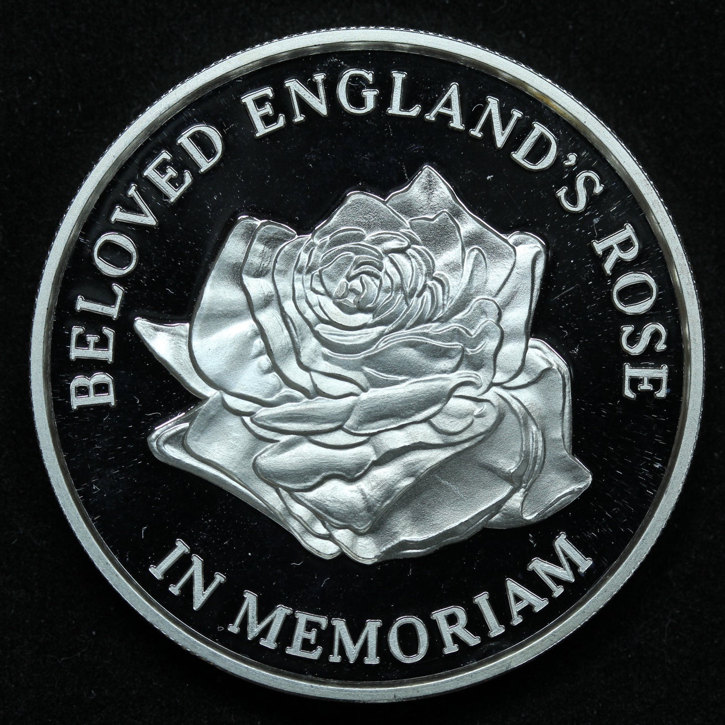 1 oz .999 Fine Silver - Diana Princess of Wales 1961-1997 - Beloved England's Rose