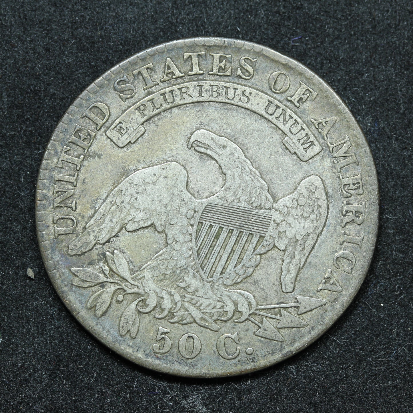 1830 Capped Bust Silver Half Dollar 50c Exact Coin Pictured Small 0