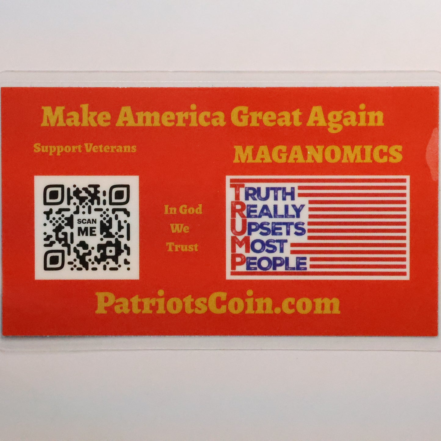 1/4 GRAIN .9999 Fine Gold Bar - Patriots Coin - "Trump" Sealed/Laminated Card