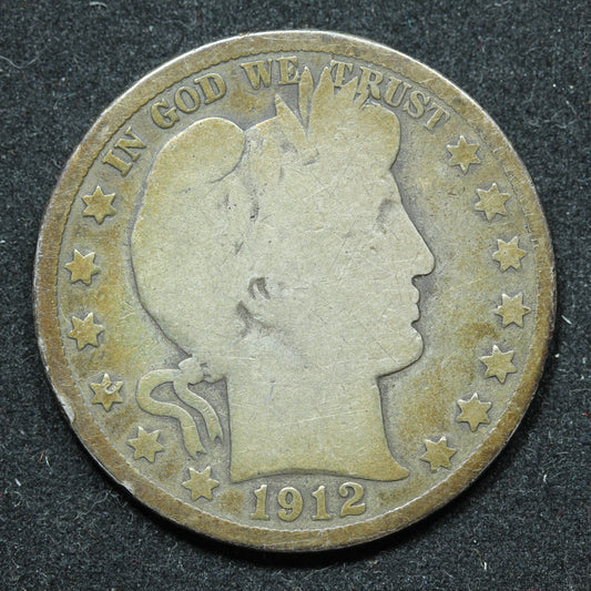1912 Barber Silver Half Dollar - Philadelphia