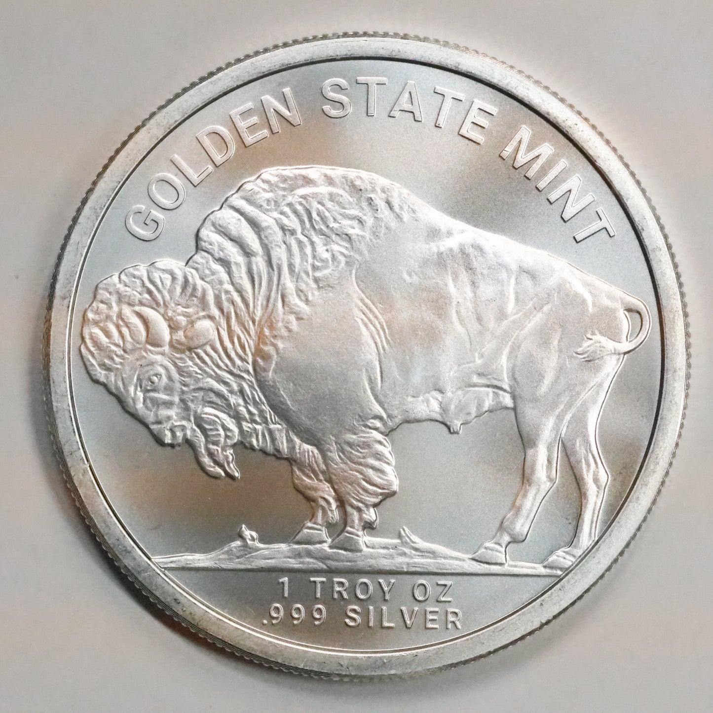 1 oz .999 Fine Silver - Golden State Mint (GSM) Buffalo Round
