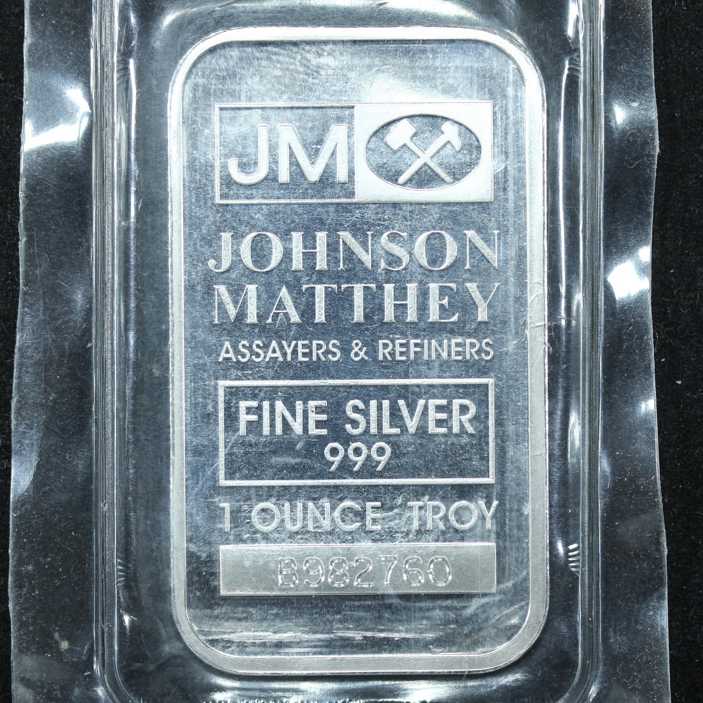 1 oz .999 Silver Bar - Johnson Matthey - Sealed