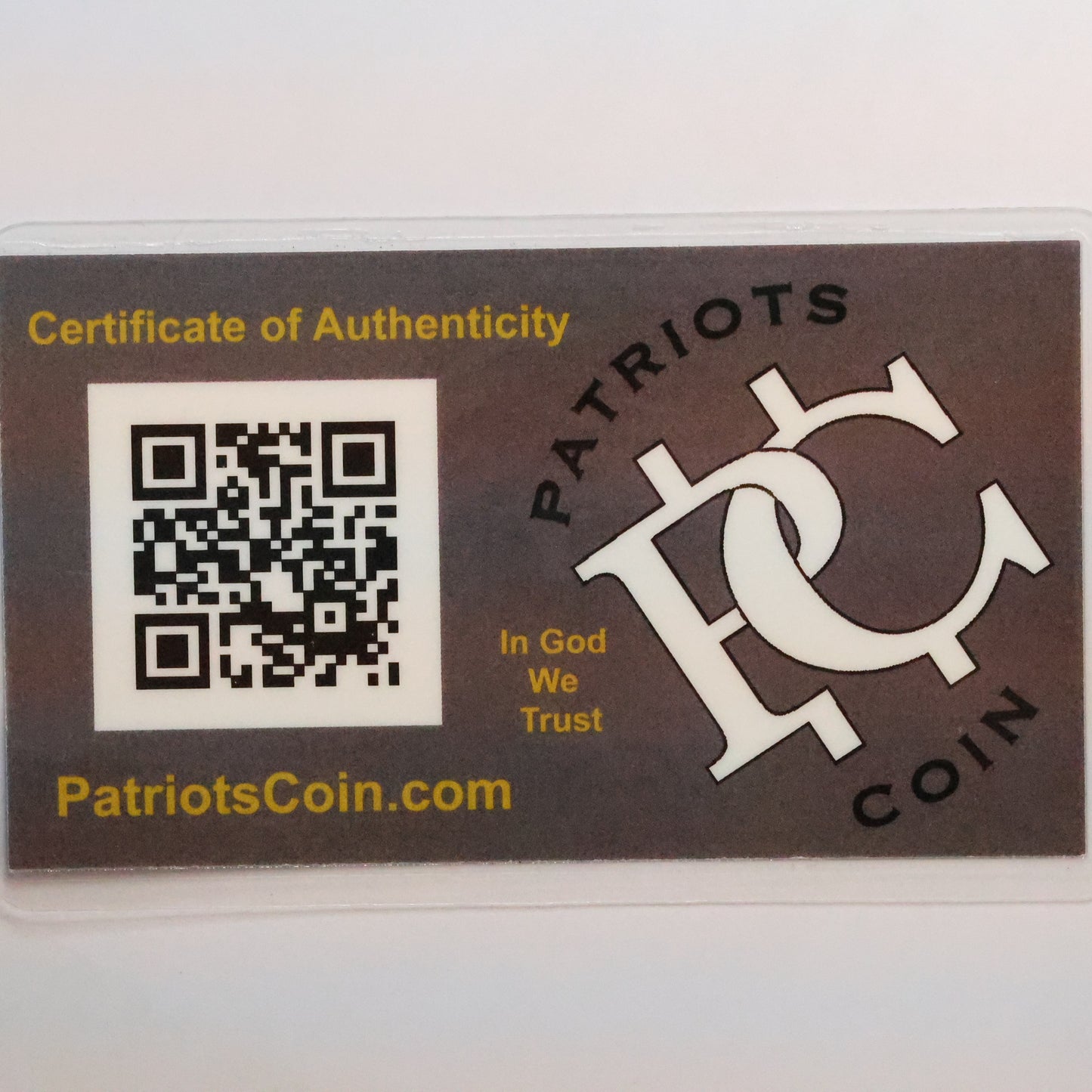 1 GRAIN .9999 Fine Gold Bar - Patriots Coin - Sealed/Laminated Card