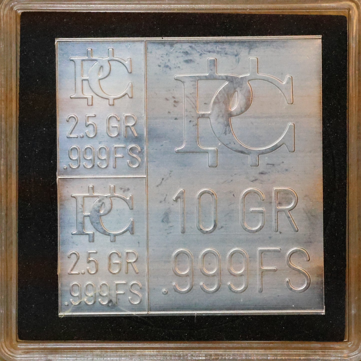 Patriot Coin Silver Bar 15-GRAIN .999 Fine Silver w/ Plastic Holder