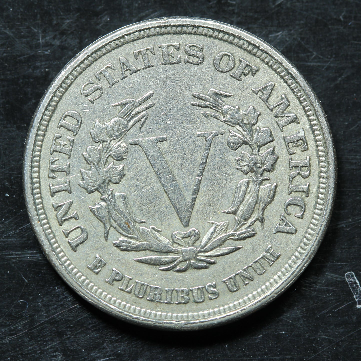1883 Five Cent Coin 5c Liberty V Nickel Without CENTS