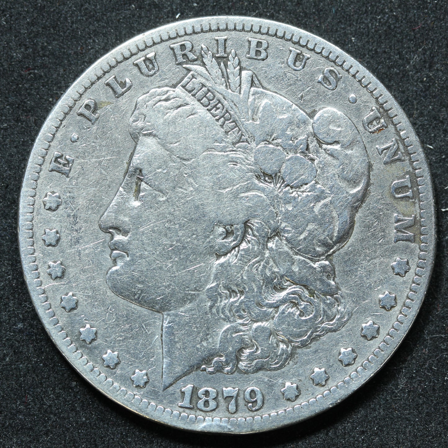 1879 S Morgan Silver Dollar - San Francisco - Third Rev