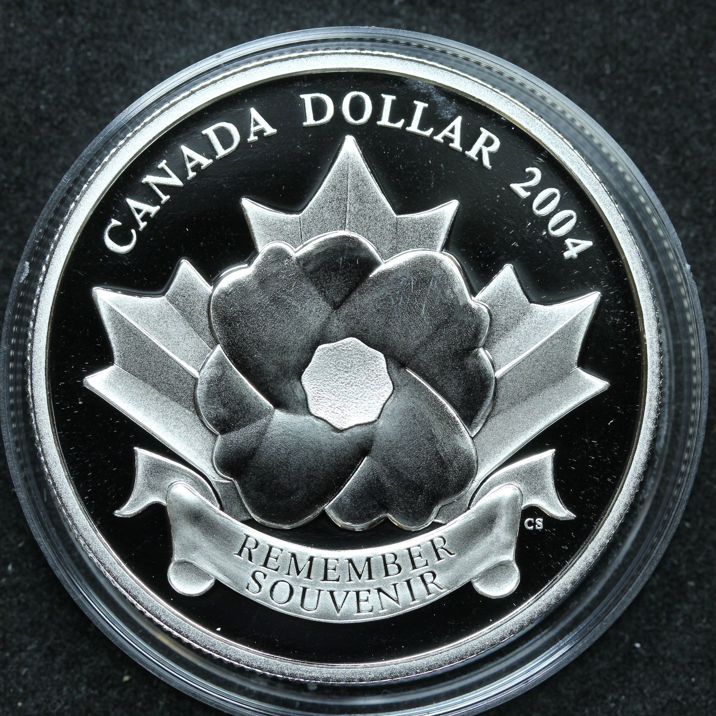 2004 Canada Special Edition Proof Silver Dollar - The Poppy w/ Box & COA