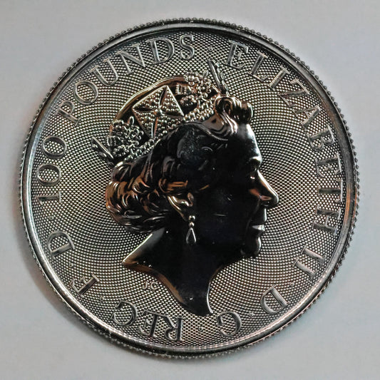 2020 Great Britain 1 oz Platinum Queen's Beasts - Falcon of the Plantagenets w/ Capsule