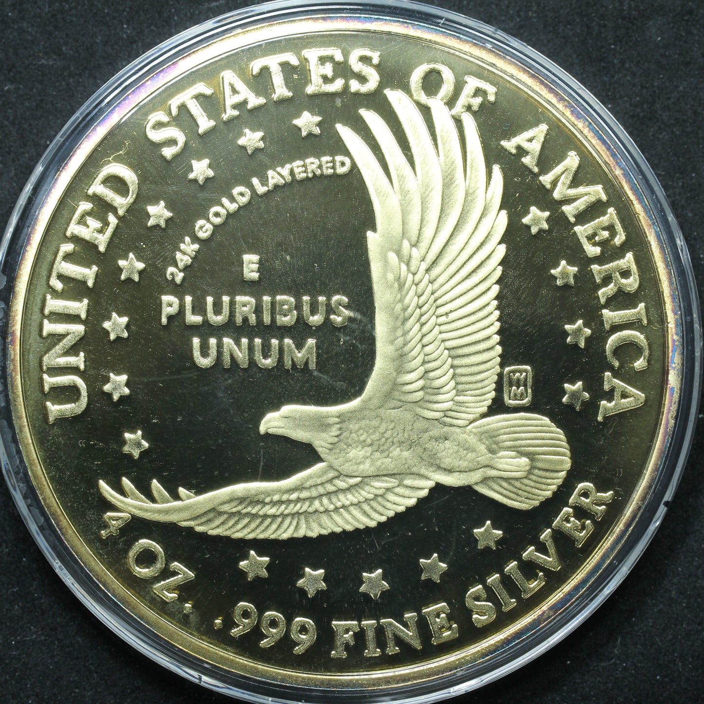 2000 Washington Mint 'Sacagawea' 4 oz .999 Fine Silver Round w/ Box