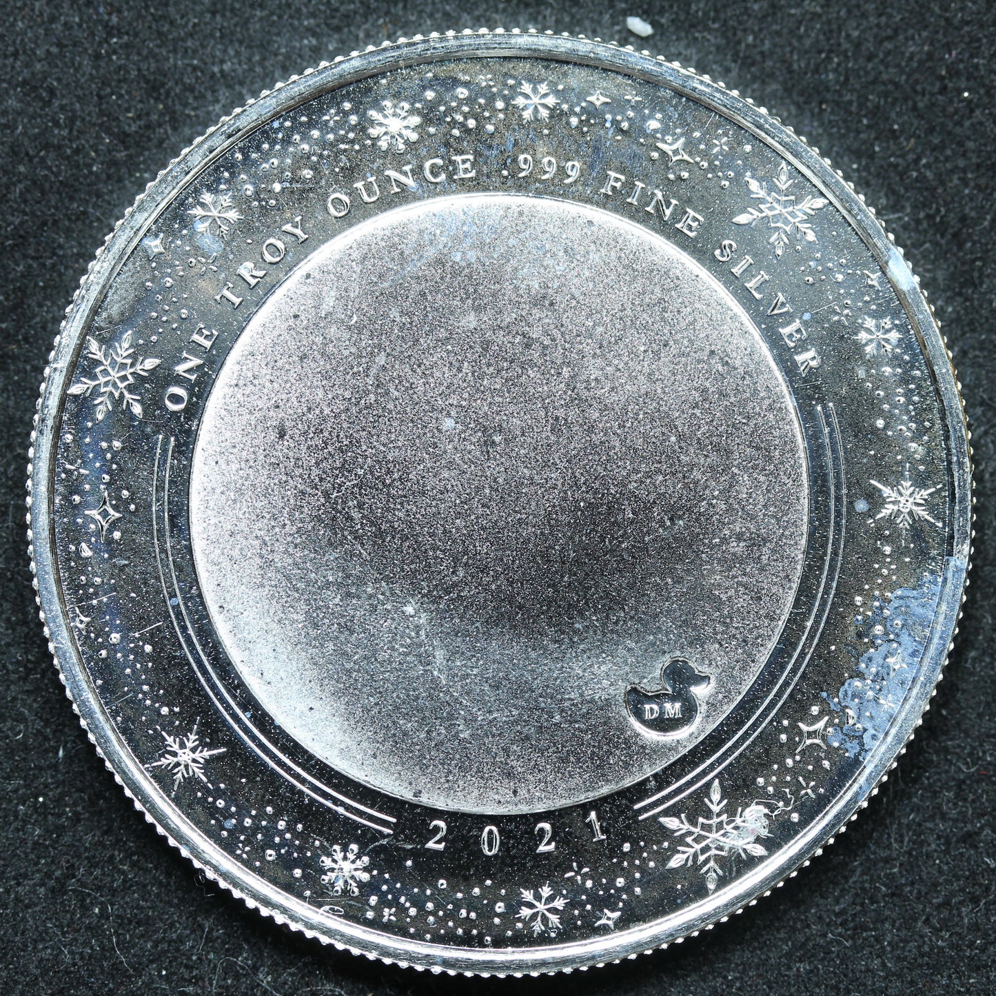 1 oz .999 Fine Silver - 2021 We Wish You A Merry Christmas Art Round w/ Capsule