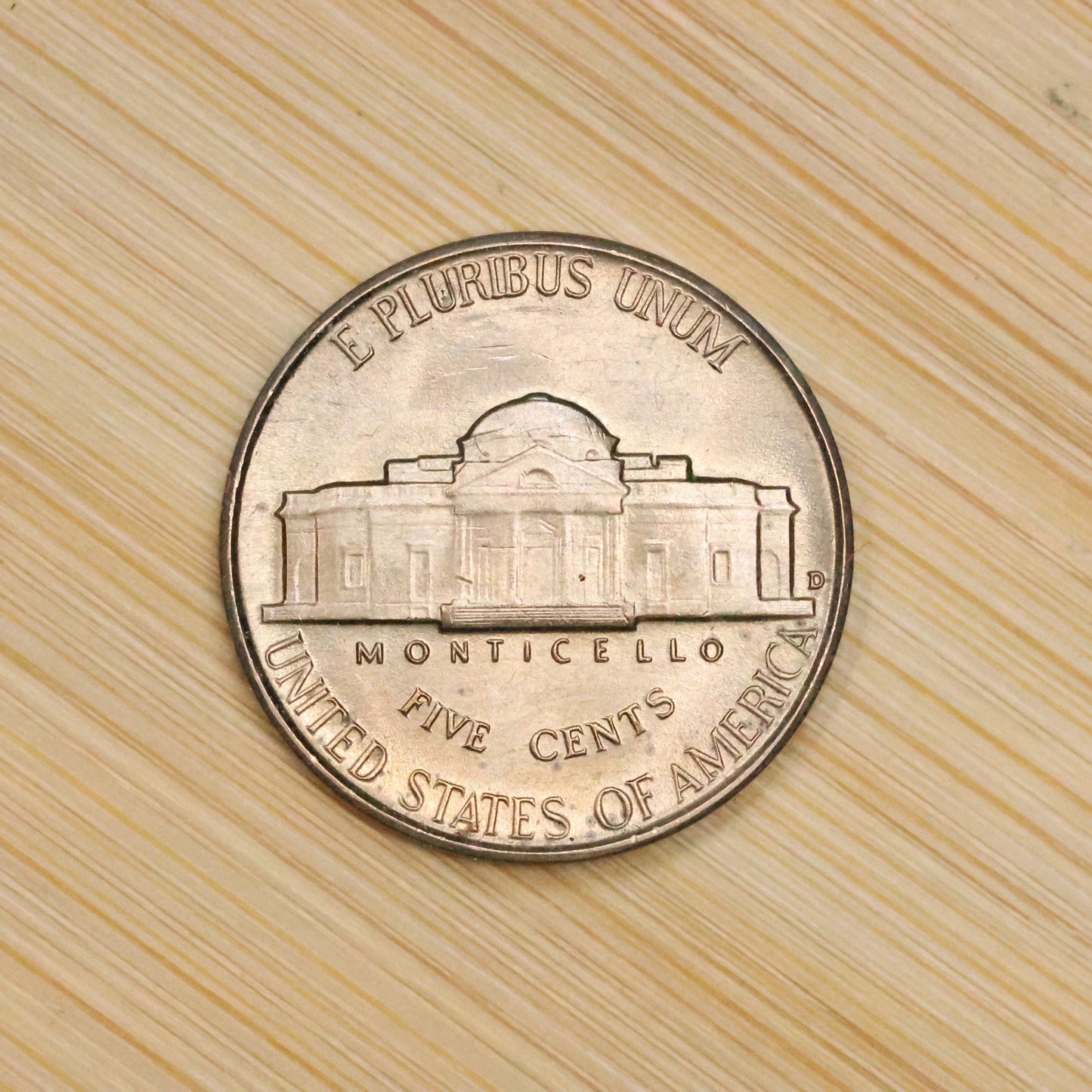 1950 D Jefferson Nickel 5c