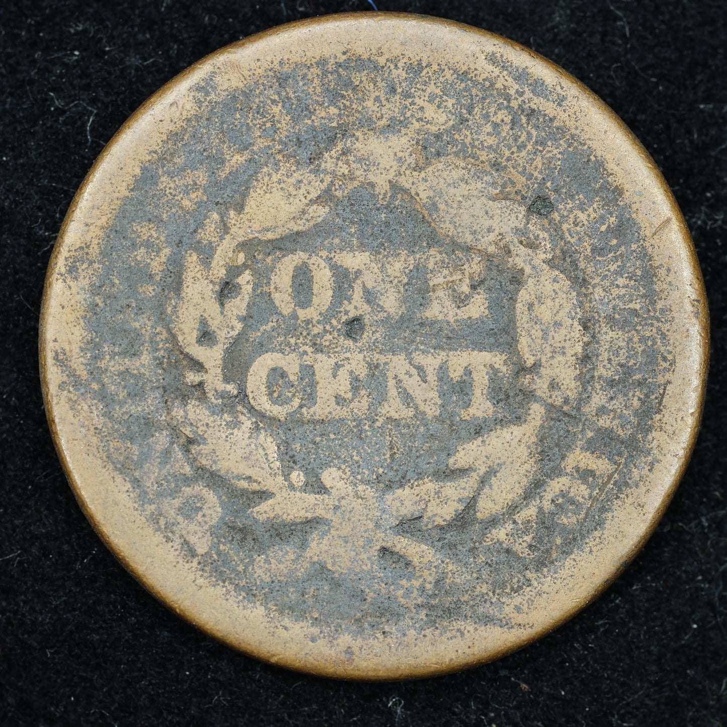 1853 Braided Hair US Large Cent 1C Penny