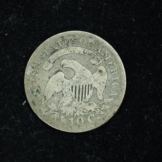 1827 Dime 10c Capped Bust Pointed 1 in 10C