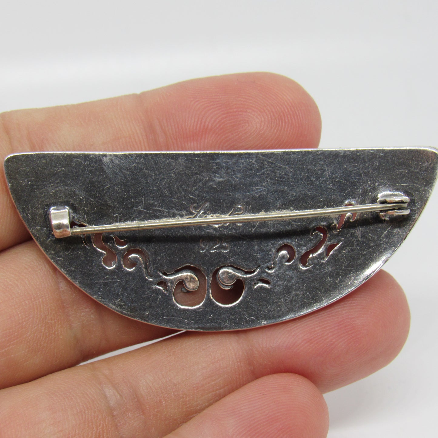 Lior Israel Sterling Silver Lapis Lazuli Pendant - ~2.5 inch
