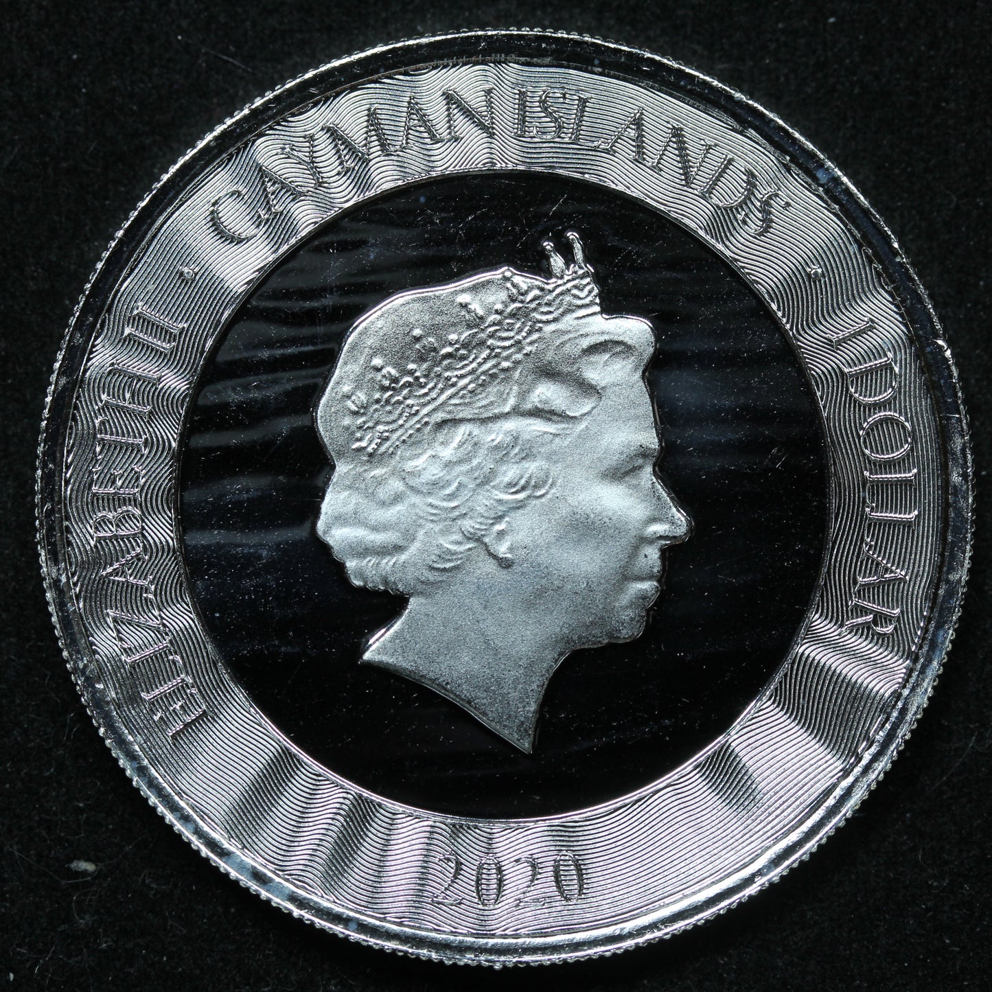 2020 1 oz .999 Fine Silver - $1 Cayman Islands Marlin BU