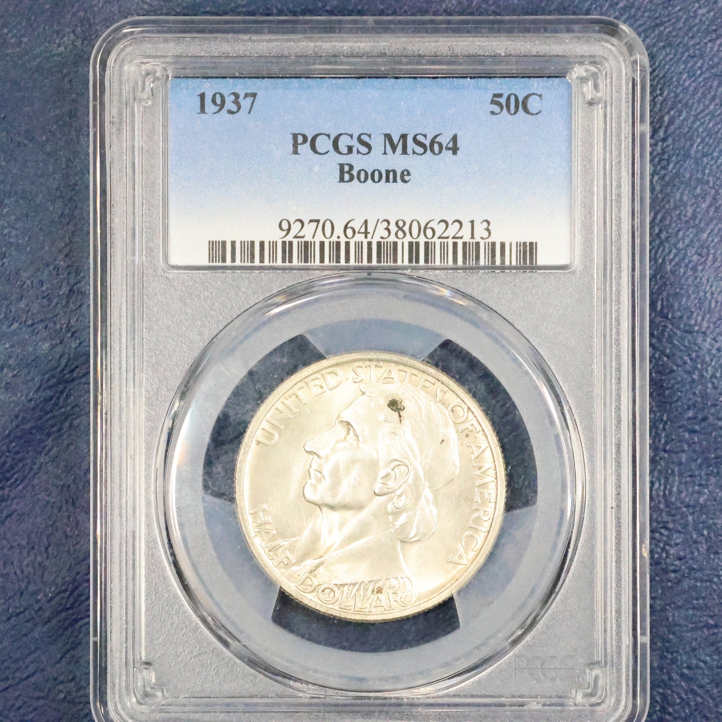 1937 Daniel Boone Bicentennial Half Dollar 50c Commemorative - PCGS MS 64