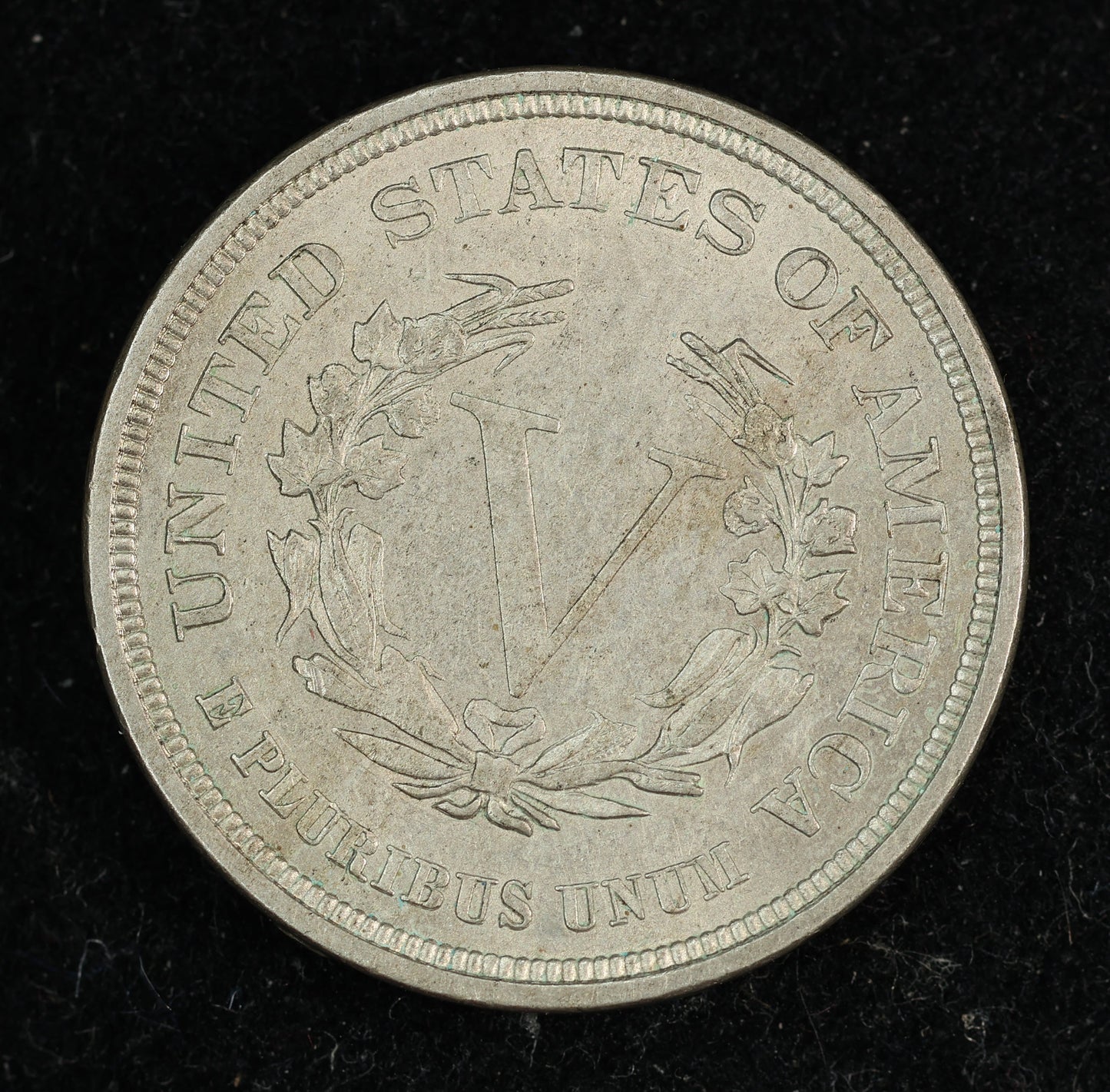 1883 V Nickel Without CENTS Five Cent Coin 5c Liberty