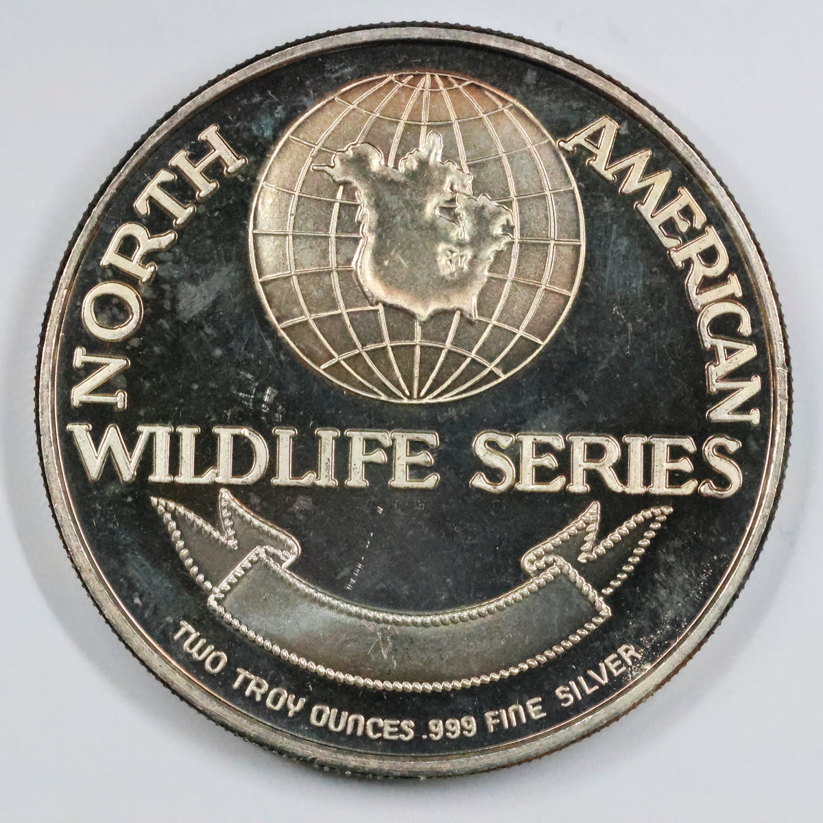 2 oz .999 Fine Silver Round - North American Wildlife Series Mountain Lion