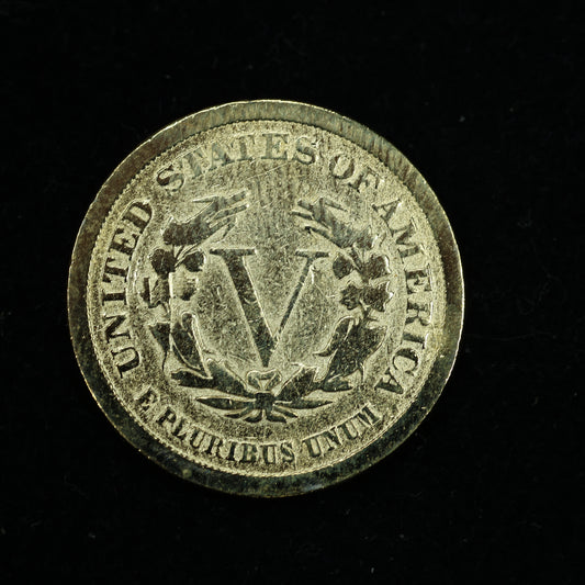 1883 Five Cent Coin 5c Liberty V Racketeer Nickel Without CENTS