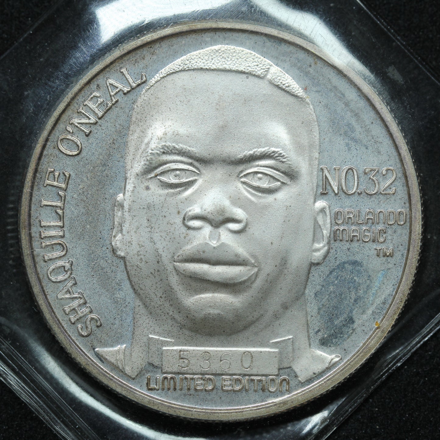 1 oz .999 Fine Silver - 1992 Shaquille O'Neal #32 Number One Draft Pick - SEALED