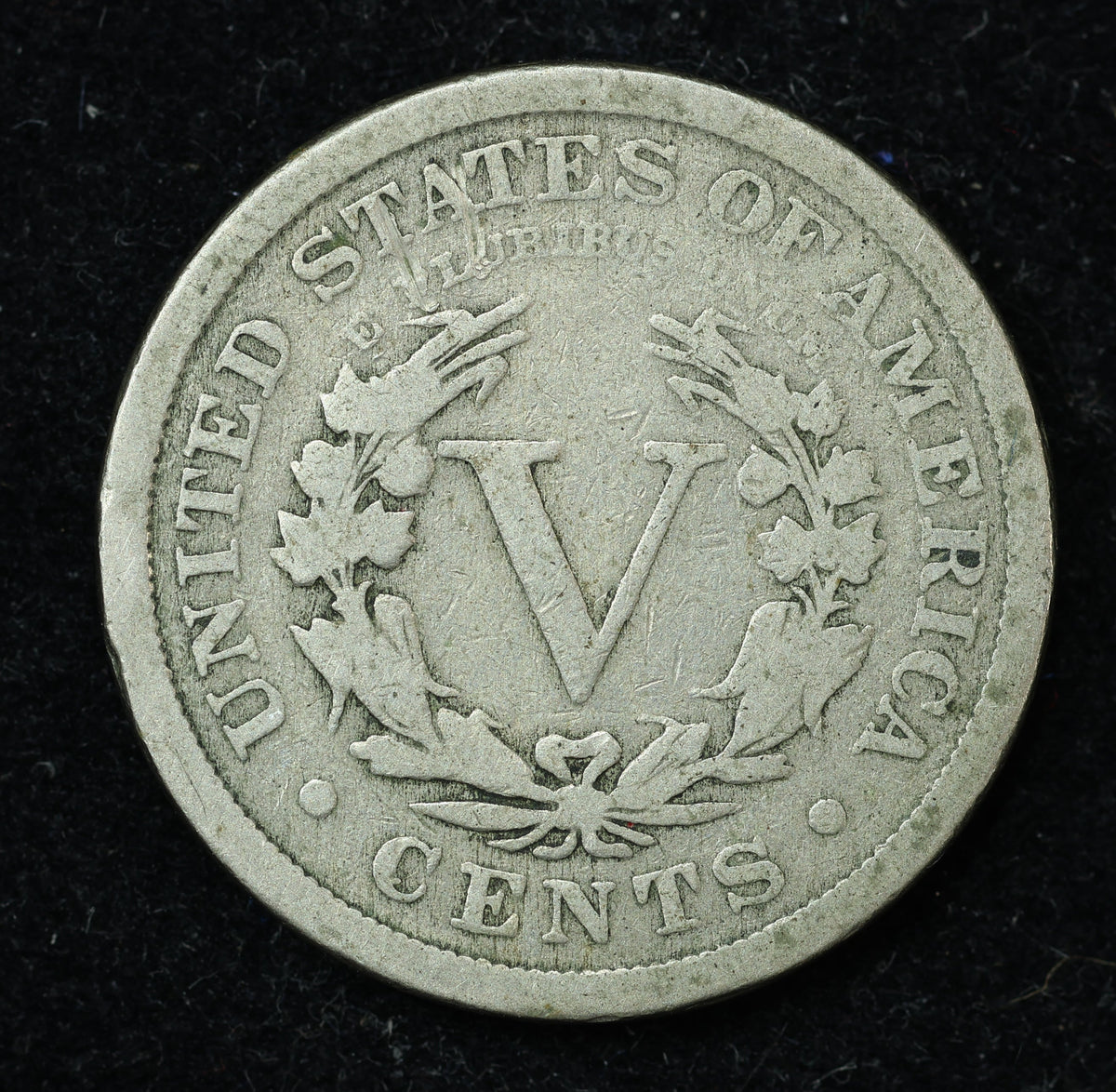 1892 5c Liberty V Nickel Five Cent Coin
